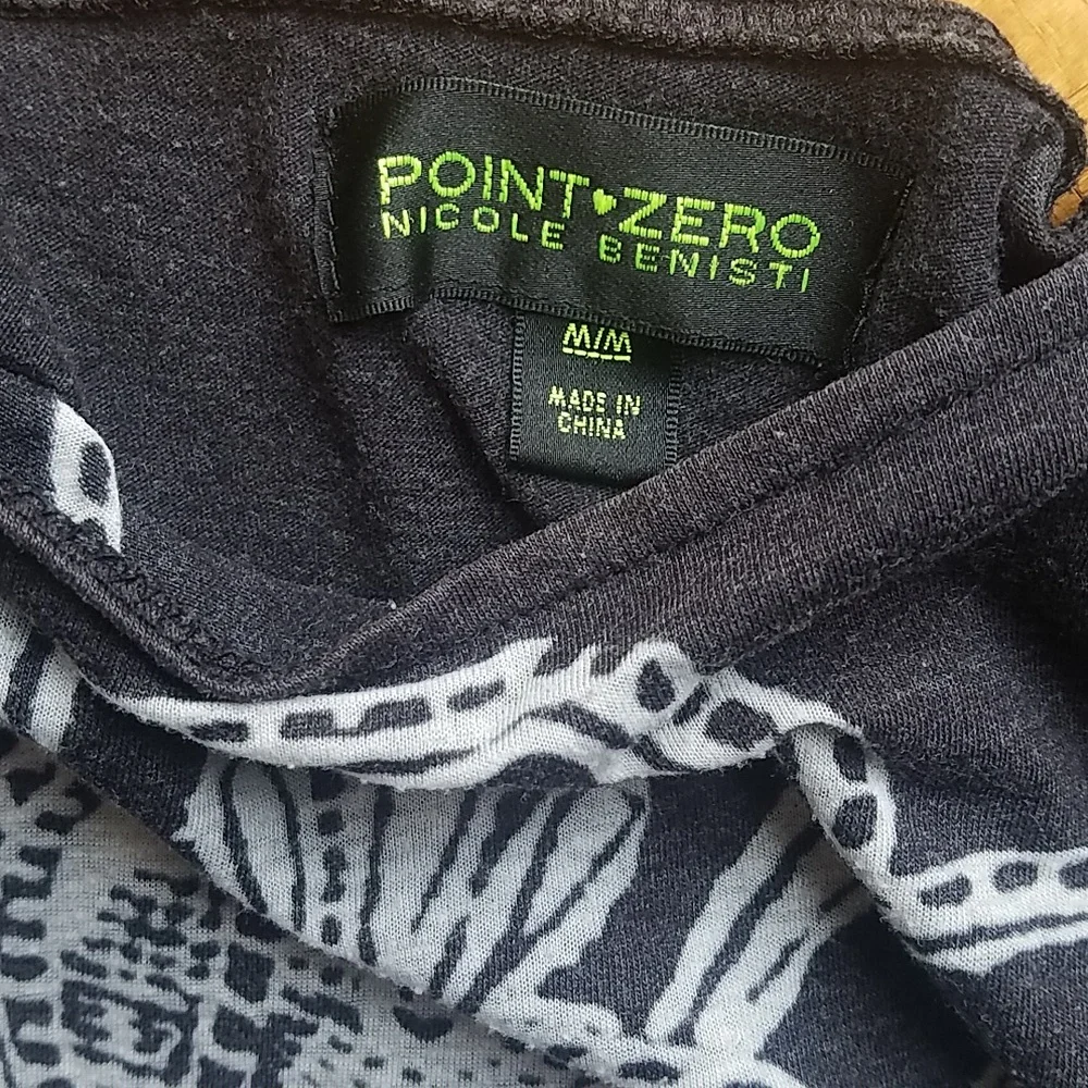 Point Zero Nicole Benisti Sleeveless Beach Coverup Mini Tshirt Dress - Picture 3 of 5